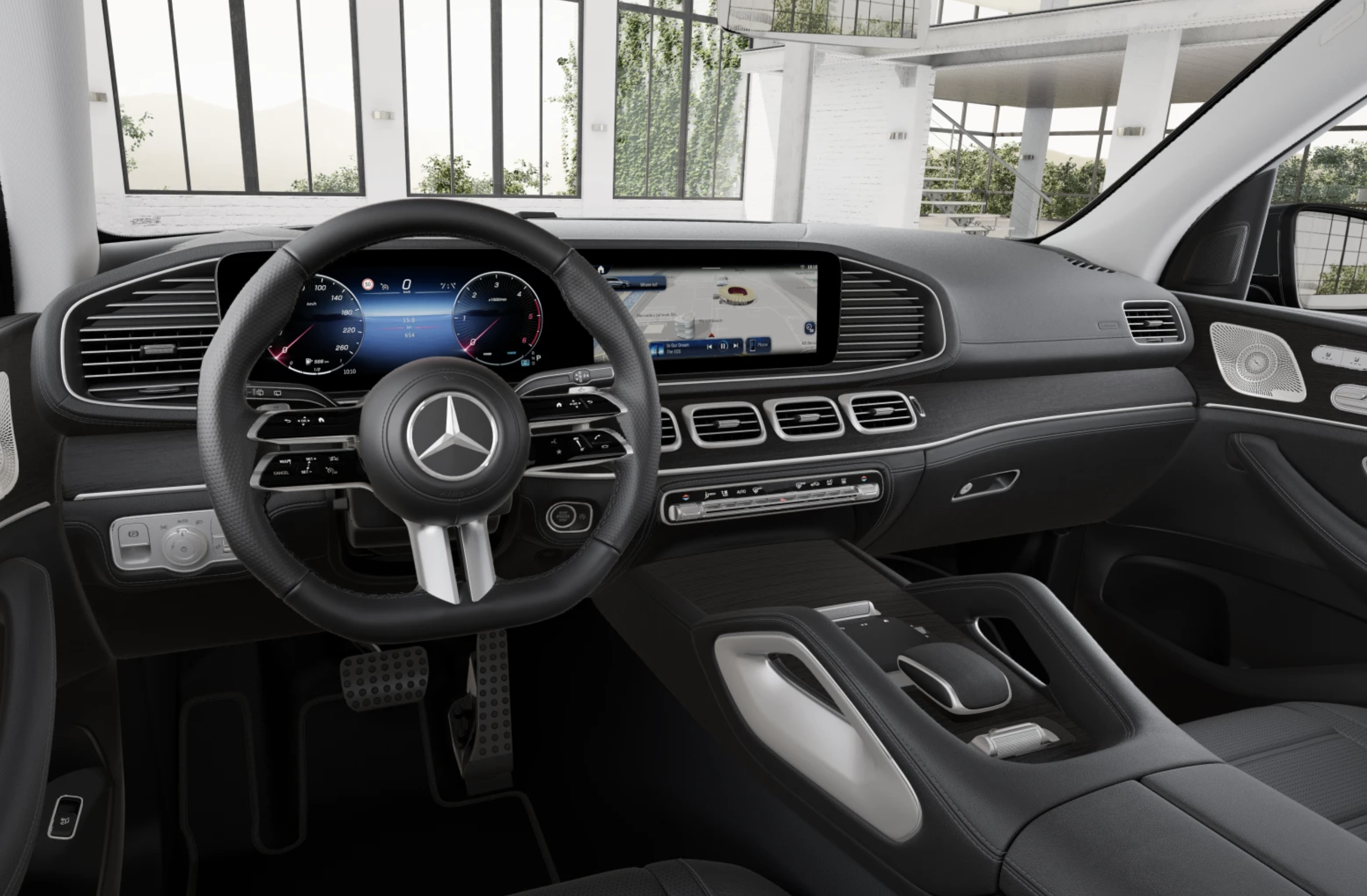MERCEDES GLS 450d 4MATIC AMG | nové české auto | facelift | auto ve výrobě | předání září 2025 | max výbava | šedá selenite | černá kůže | VIP sleva | super cena | nákup online | AUTOiBUY.com